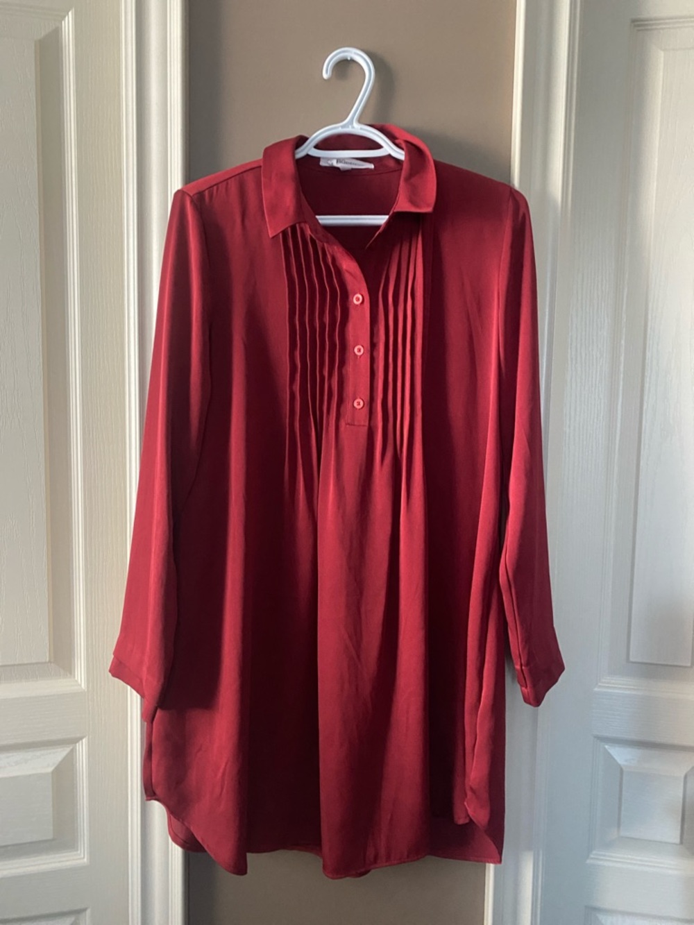 BCBGeneration Deep Red Blouse